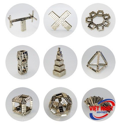 Nam châm đồ chơi hình vuông 5x5x5mm